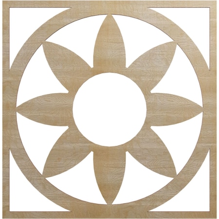 Ekena Millwork Blume Wood Fretwork Pierced Ceiling Medallion, Birch, 22"OD x 7 5/8"ID x 1/4"T CMWP22X22X0250BLBI